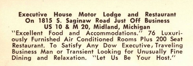 Midland Motor Inn (Executive House Motor Lodge) - Vintage Postcard (newer photo)